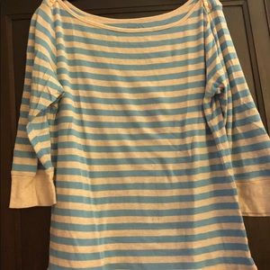3/4th sleeve boat neck t